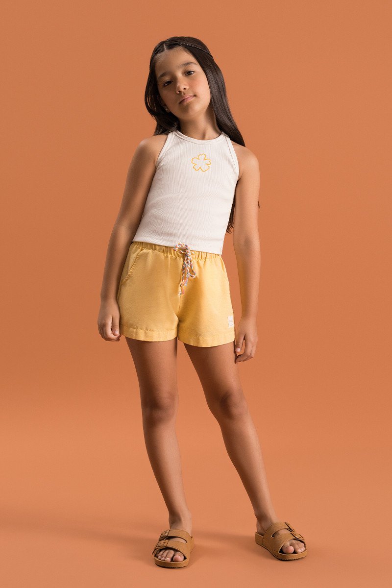 BUGBEE NIÑA CONJ. DE SHORT BEIGE