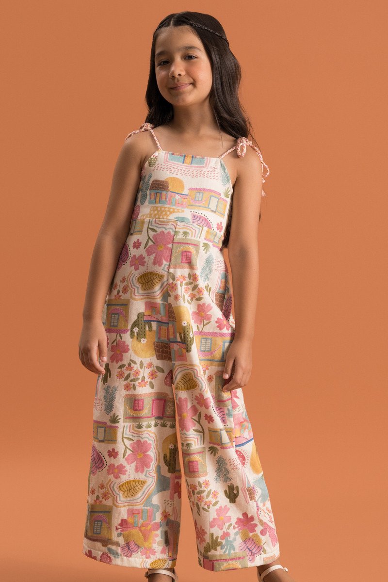 BUGBEE NIÑA ENTERIZO MARRON