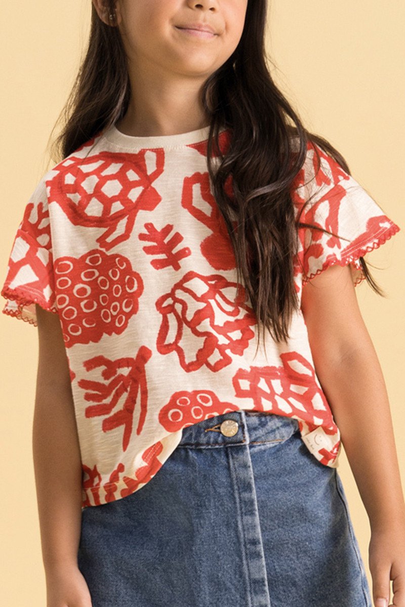 BUGBEE NIÑA BLUSA ESTAMPADO MAR