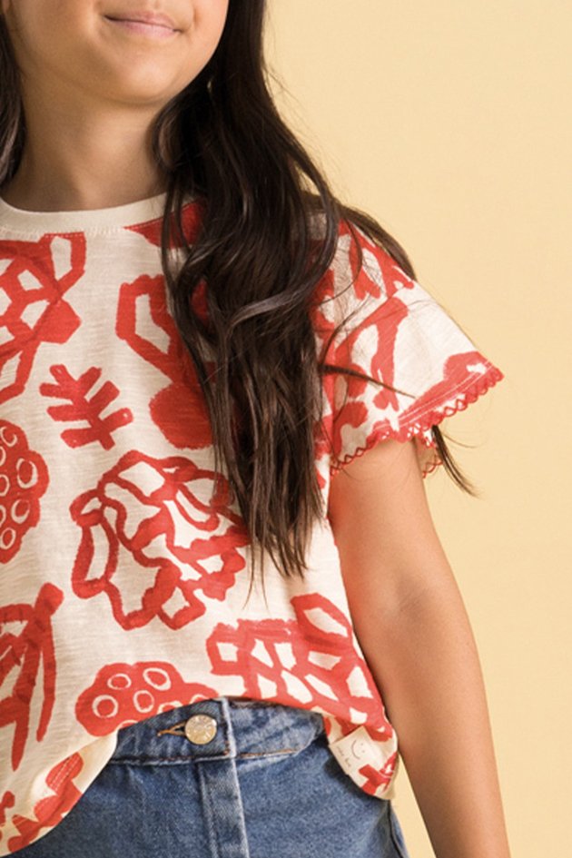 BUGBEE NIÑA BLUSA ESTAMPADO MAR