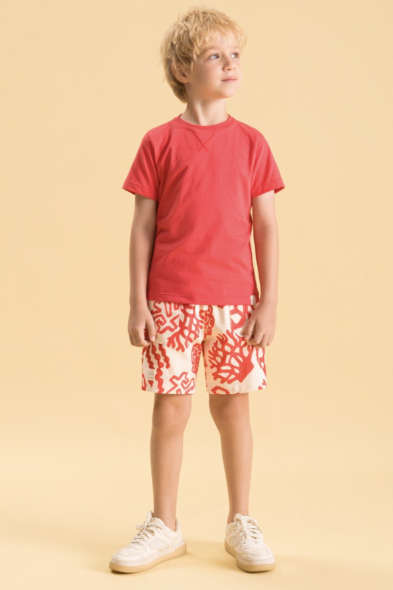 BUGBEE NIÑO CONJ. DE SHORT ROJO