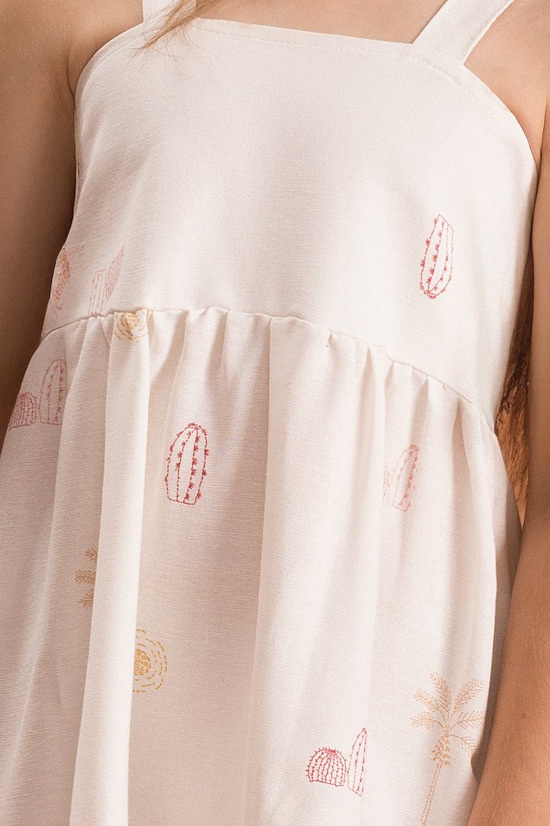 BUGBEE NIÑA VESTIDO BLANCO