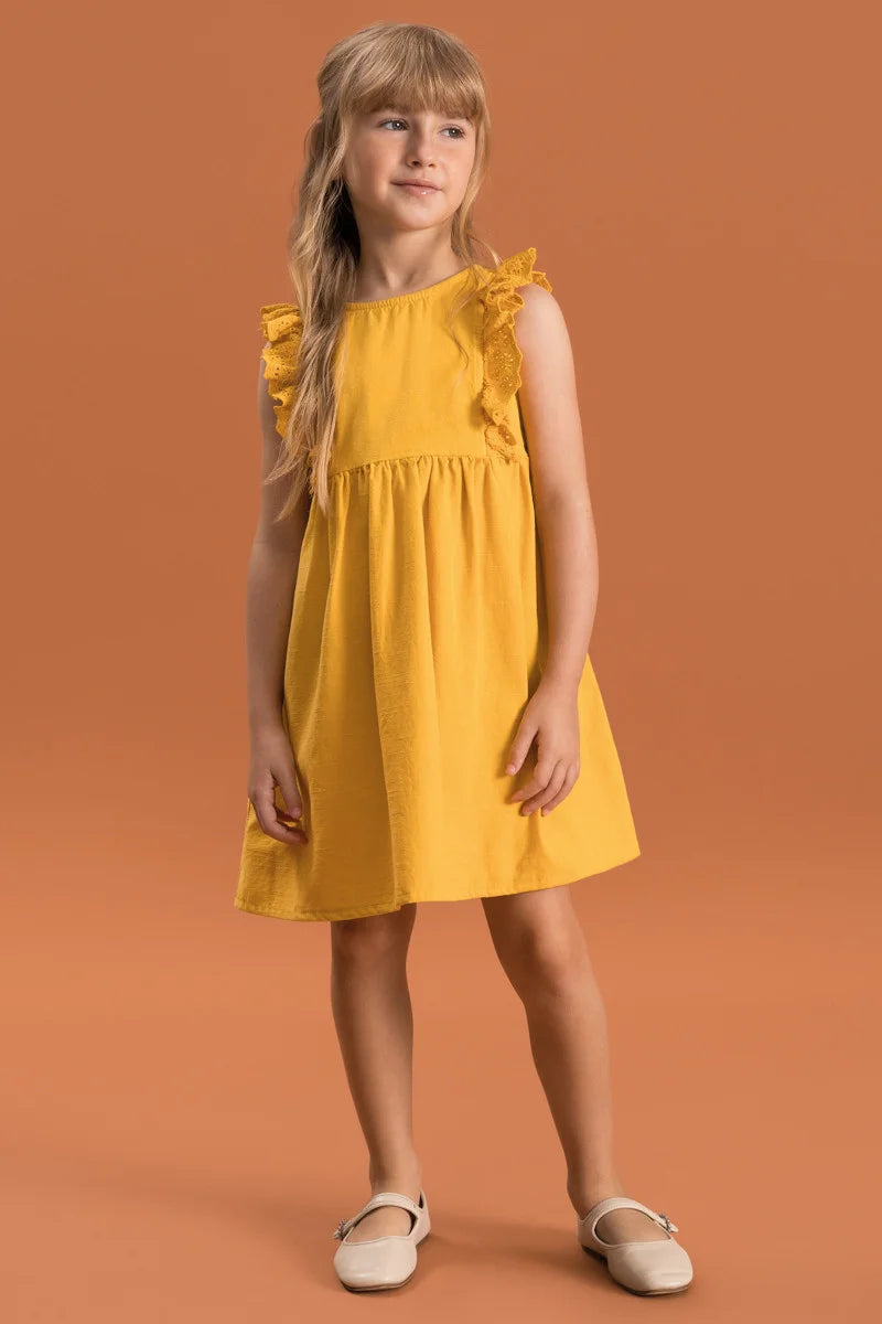 BUGBEE NIÑA VESTIDO NARANJA