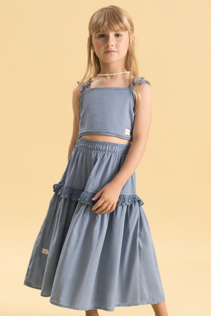 BUGBEE NIÑA CONJ. DE SHORT DARK BLUE