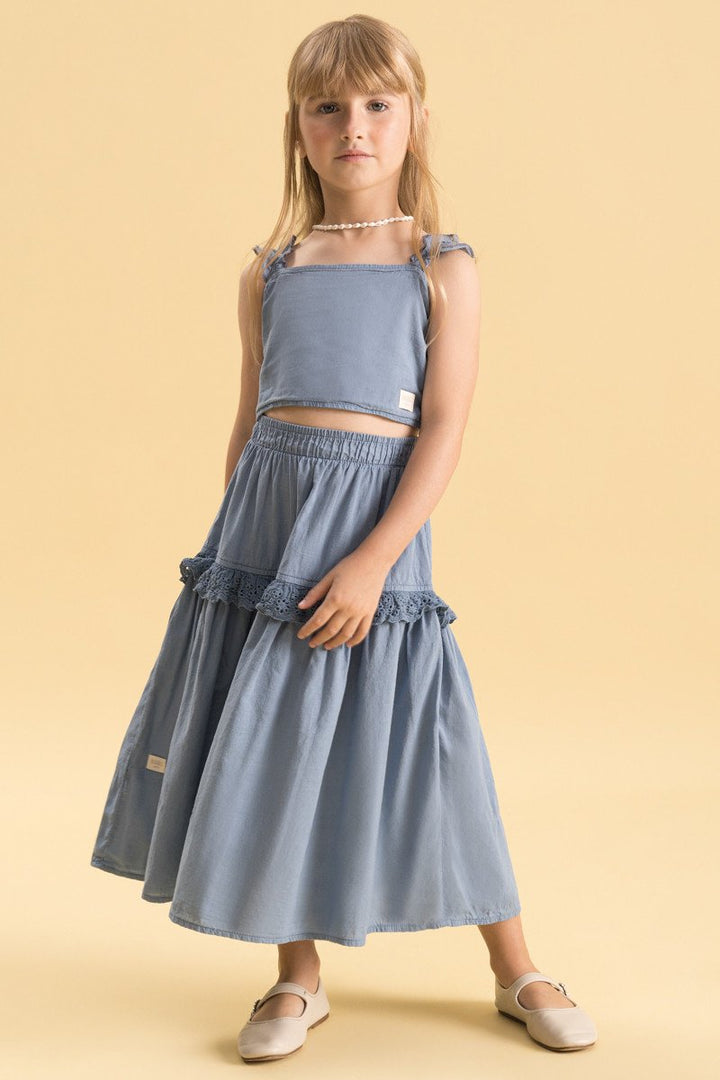 BUGBEE NIÑA CONJ. DE SHORT DARK BLUE