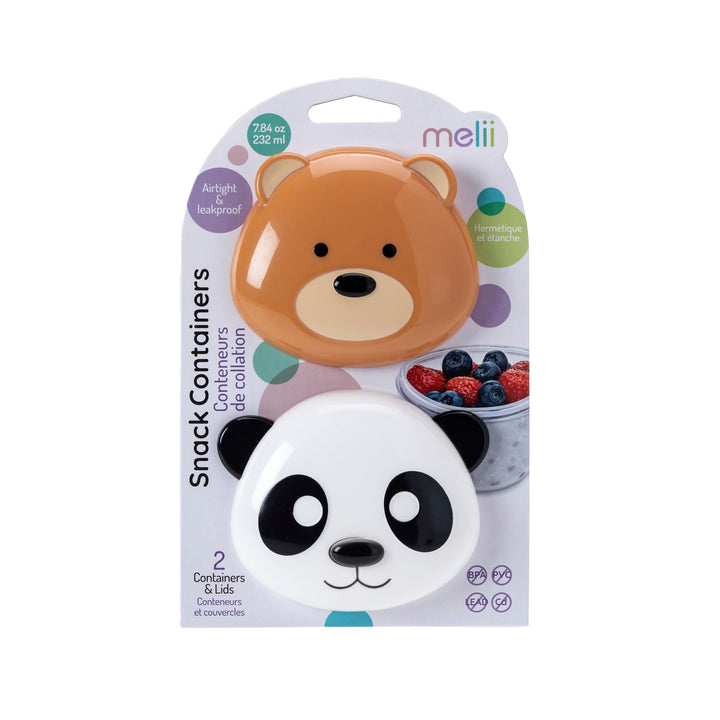 MELII VASIJA CON TAPA BEAR & PANDA 2PCS