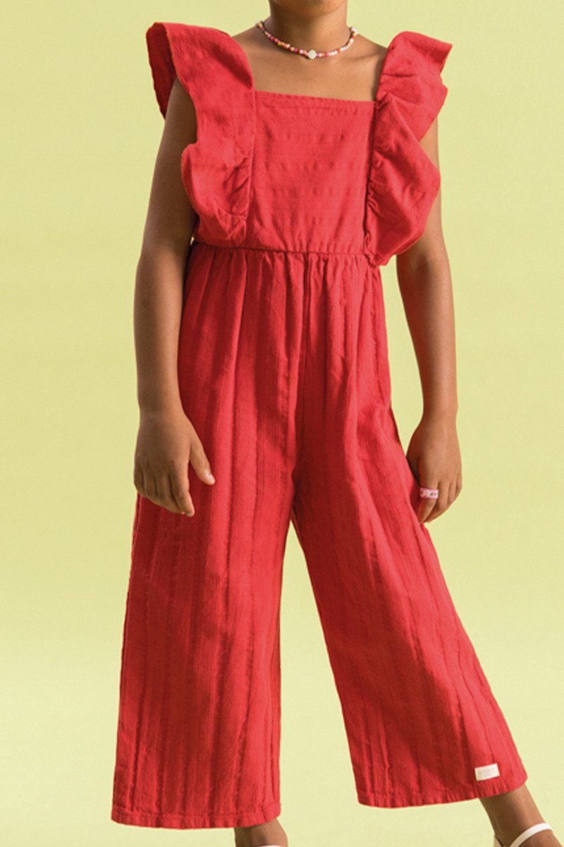 BUGBEE NIÑA ENTERIZO ROJO