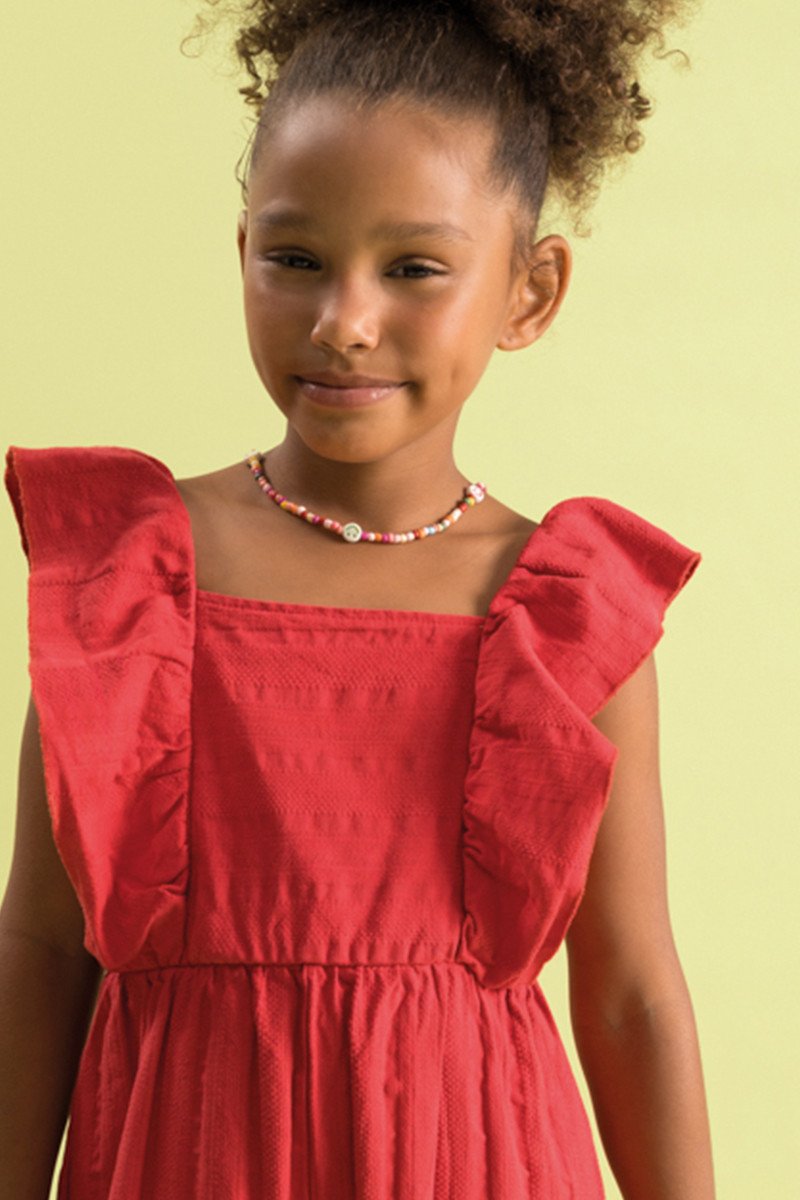 BUGBEE NIÑA ENTERIZO ROJO