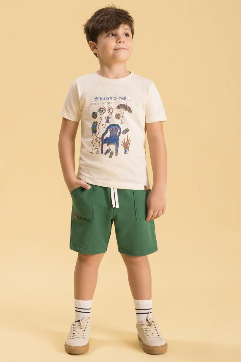 BUGBEE NIÑO CONJ. DE SHORT AMARILLO