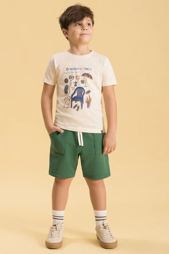 BUGBEE NIÑO CONJ. DE SHORT AMARILLO