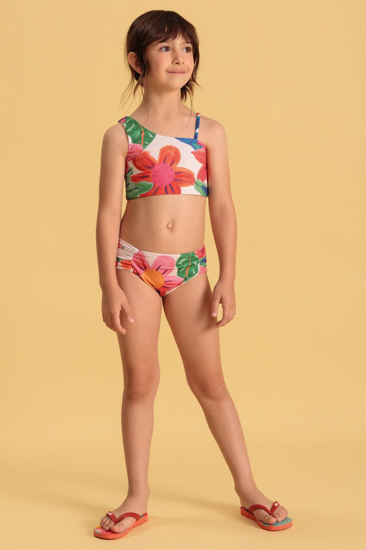 BUGBEE NIÑA VESTIDO DE BAÑO FLORAL