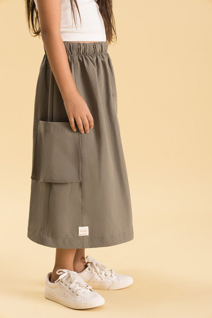 BUGBEE NIÑA FALDA GRIS