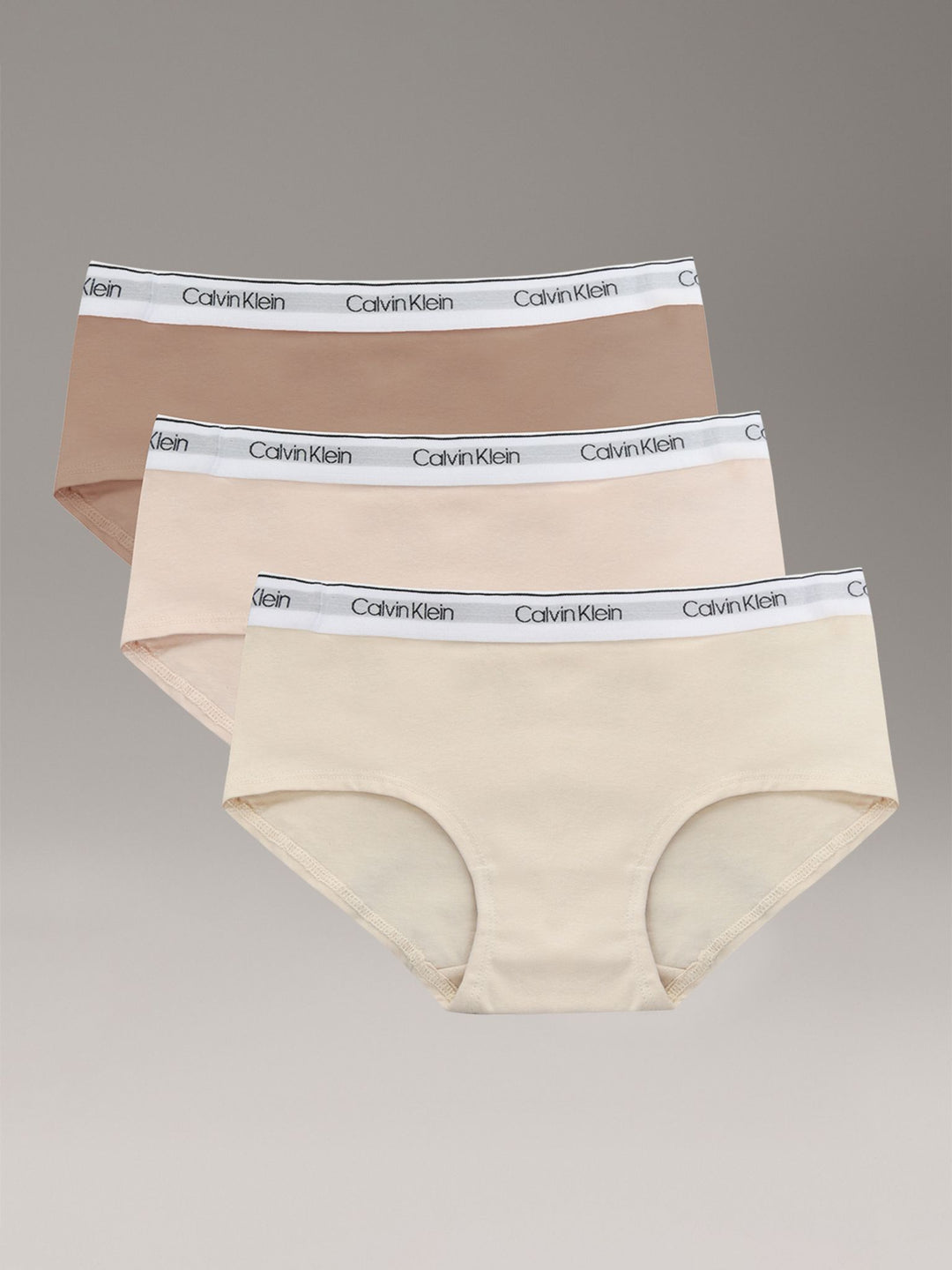 CALVIN KLEIN NIÑA PANTY HIPSTER SAND/HONEY ALMOND/BUFF BEG 3PCS