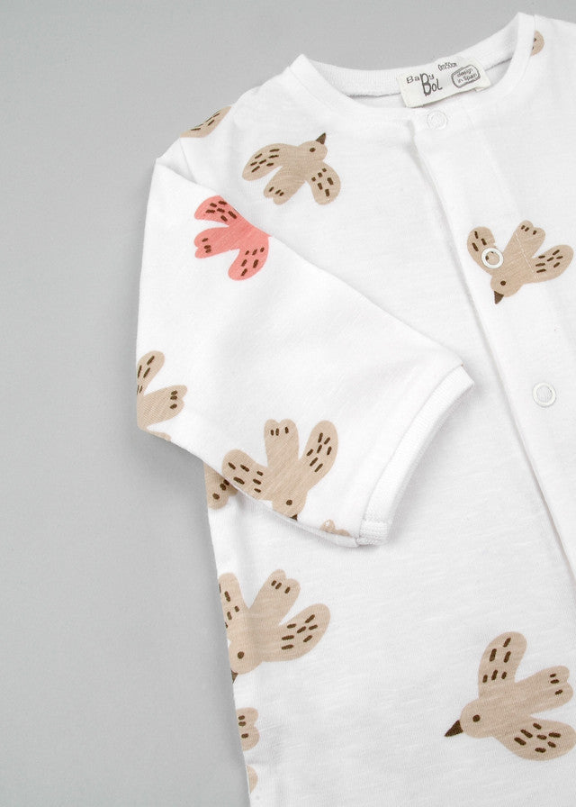 BABY BOL BEBE NIÑA PIJAMA ESTAMPADO BEIGE