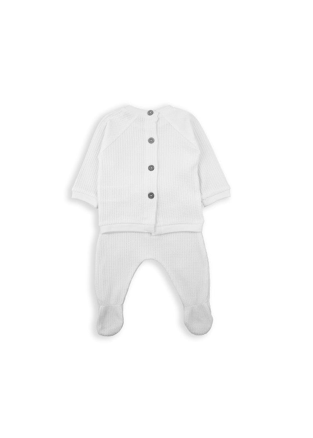 BABY BOL BEBE NIÑO CONJ DE PANTALON BLANCO