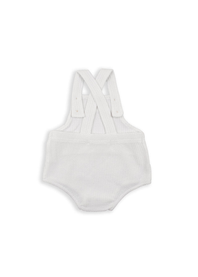 BABY BOL BEBE NIÑA OVEROL BLANCO