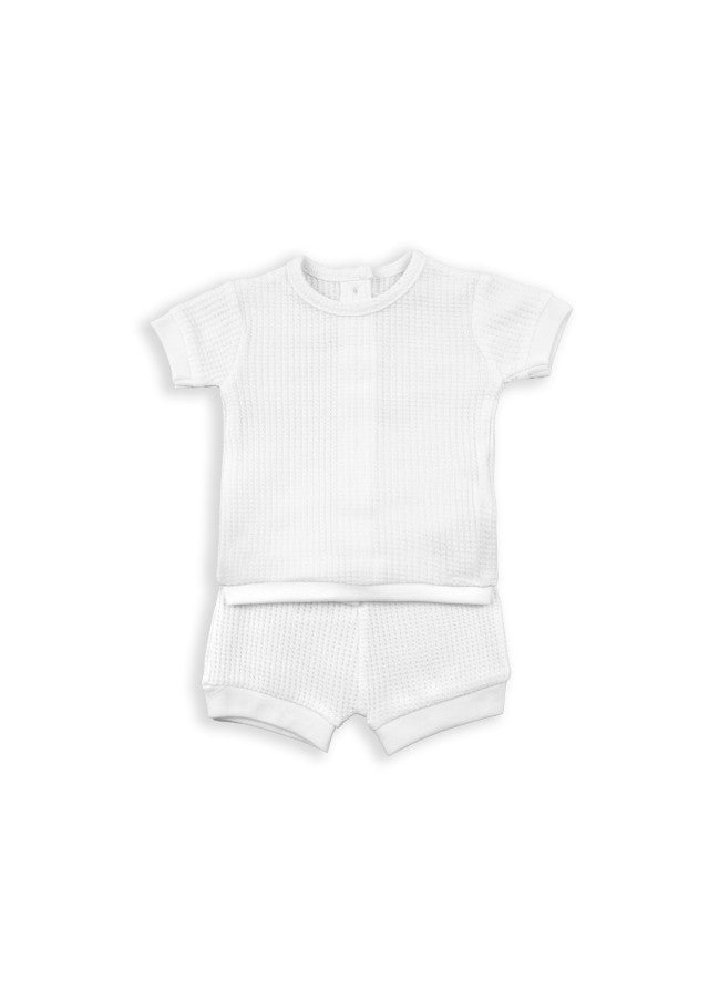 BABY BOL BEBE NIÑA CONJ DE SHORT BLANCO