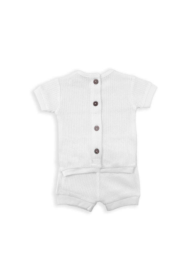BABY BOL BEBE NIÑA CONJ DE SHORT BLANCO