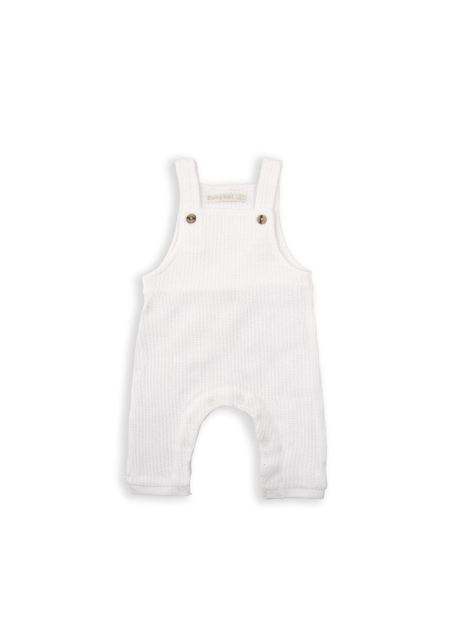 BABY BOL BEBE NIÑA OVEROL BLANCO