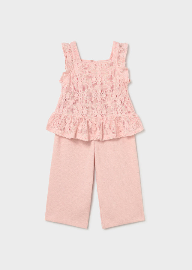 Mayoral Conjunto De Pantalon Combinado Peonia para Niña
