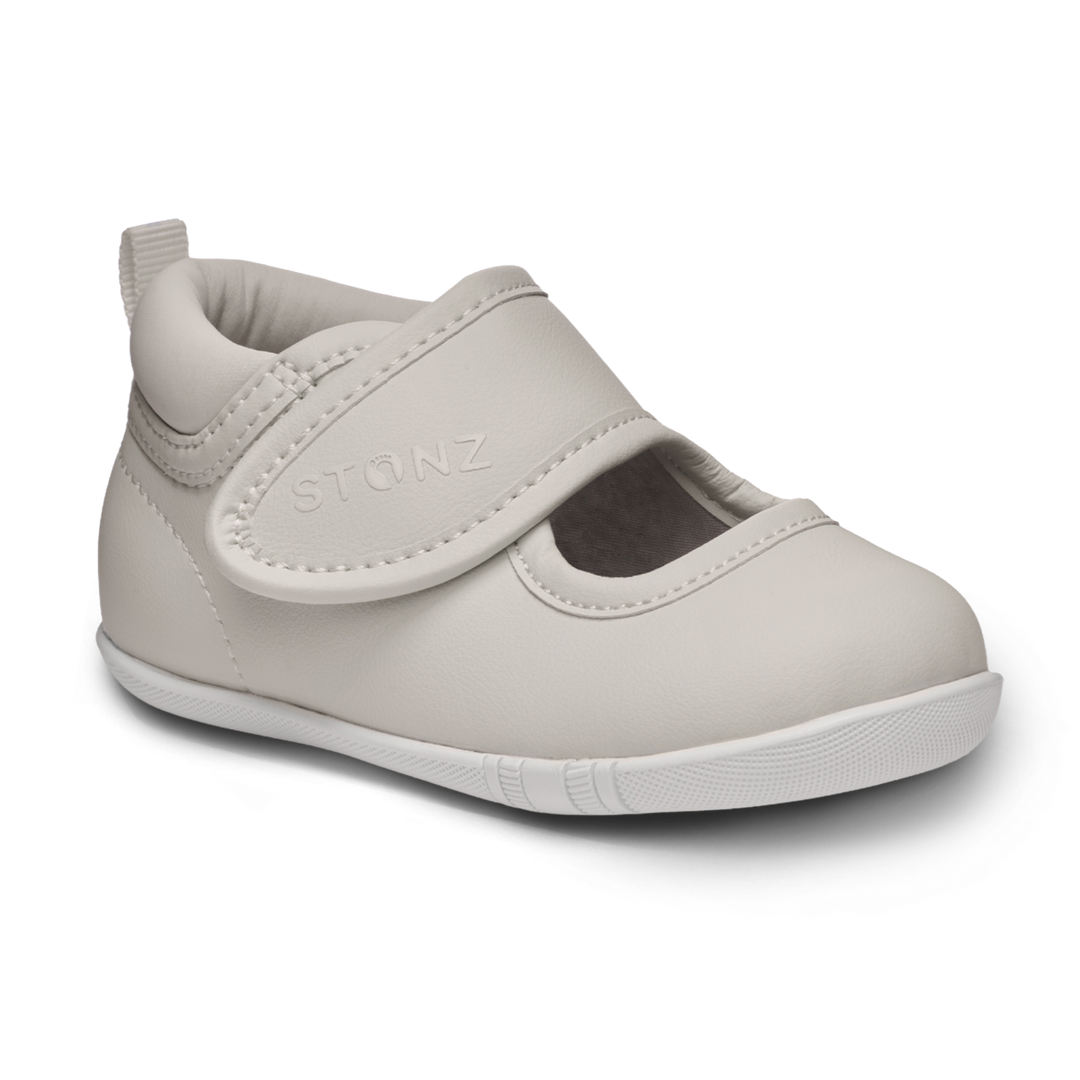 BEBE NINO ZAPATO CRUISER MARY JANE DRESSY IVORY