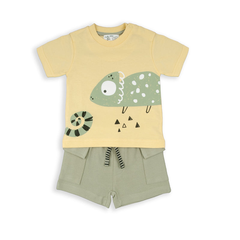 BABY BOL NIÑO CONJ DE SHORT VAINILLA