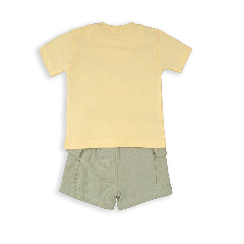 BABY BOL NIÑO CONJ DE SHORT VAINILLA