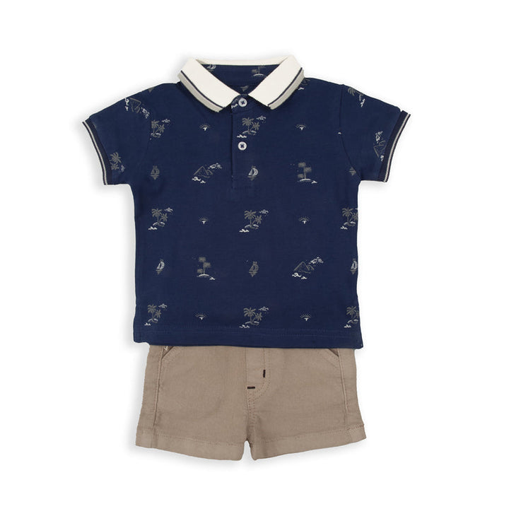 BABY BOL NIÑO CONJ DE SHORT MARINO