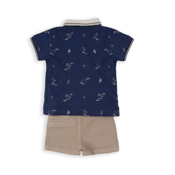 BABY BOL NIÑO CONJ DE SHORT MARINO