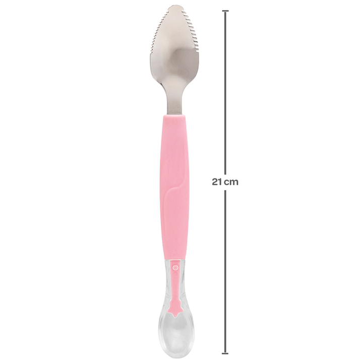 BUBA CUCHARA 2 EN 1, RASPA Y DISFRUTA ROSADO