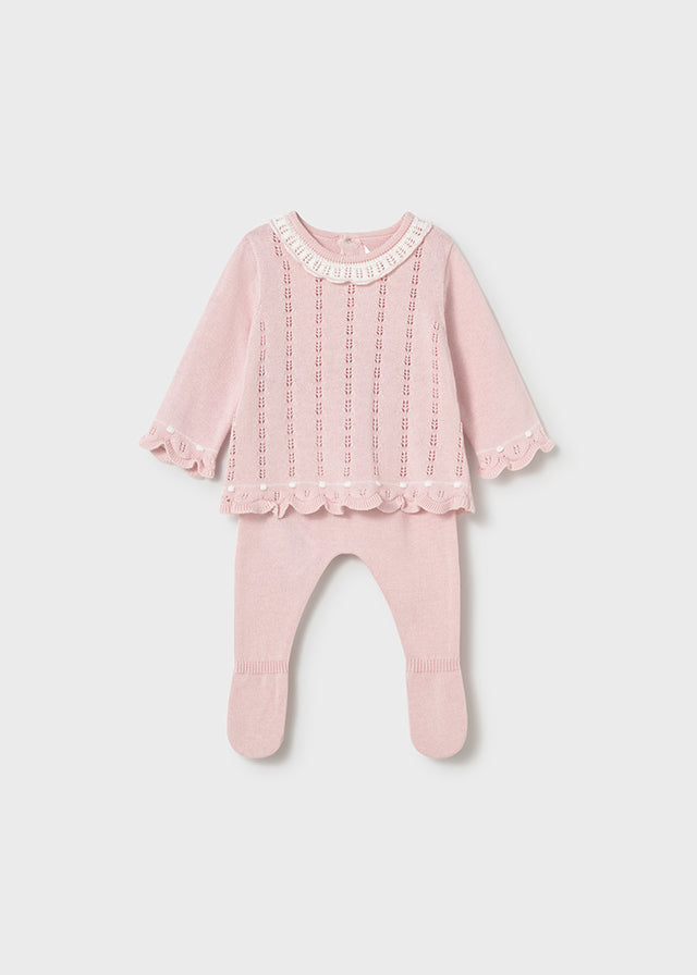 Mayoral Pijama Polaina Tricot Cuarzo para Bebé Niña