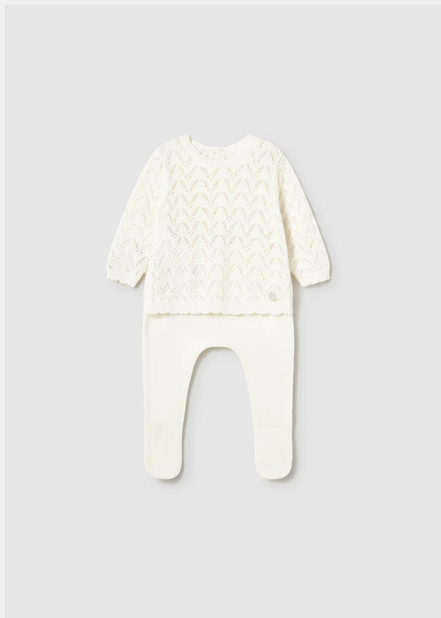 Mayoral Pijama Polaina Tricot Ceramica para Bebé Niña