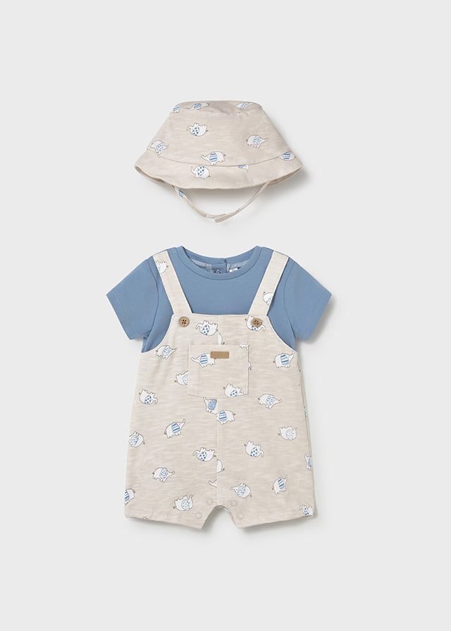 Mayoral Conjunto De Overol Con Gorro Topo Marea para Bebé Niño