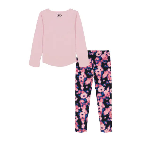 UNDER ARMOUR NIÑA CONJ. DE PANTALON PRIME PNK/HALTONE FLORAL/BLK