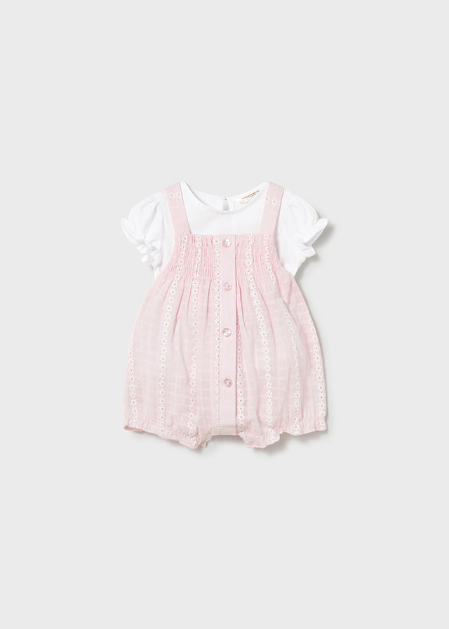 Mayoral Conjunto De Overol De Mameluco Rosa Baby para Bebé Niña