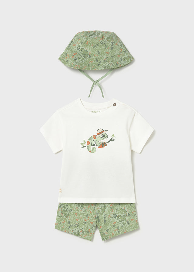 Mayoral Conjunto De Short Punto Print con Bucket Matcha para Bebé Niño