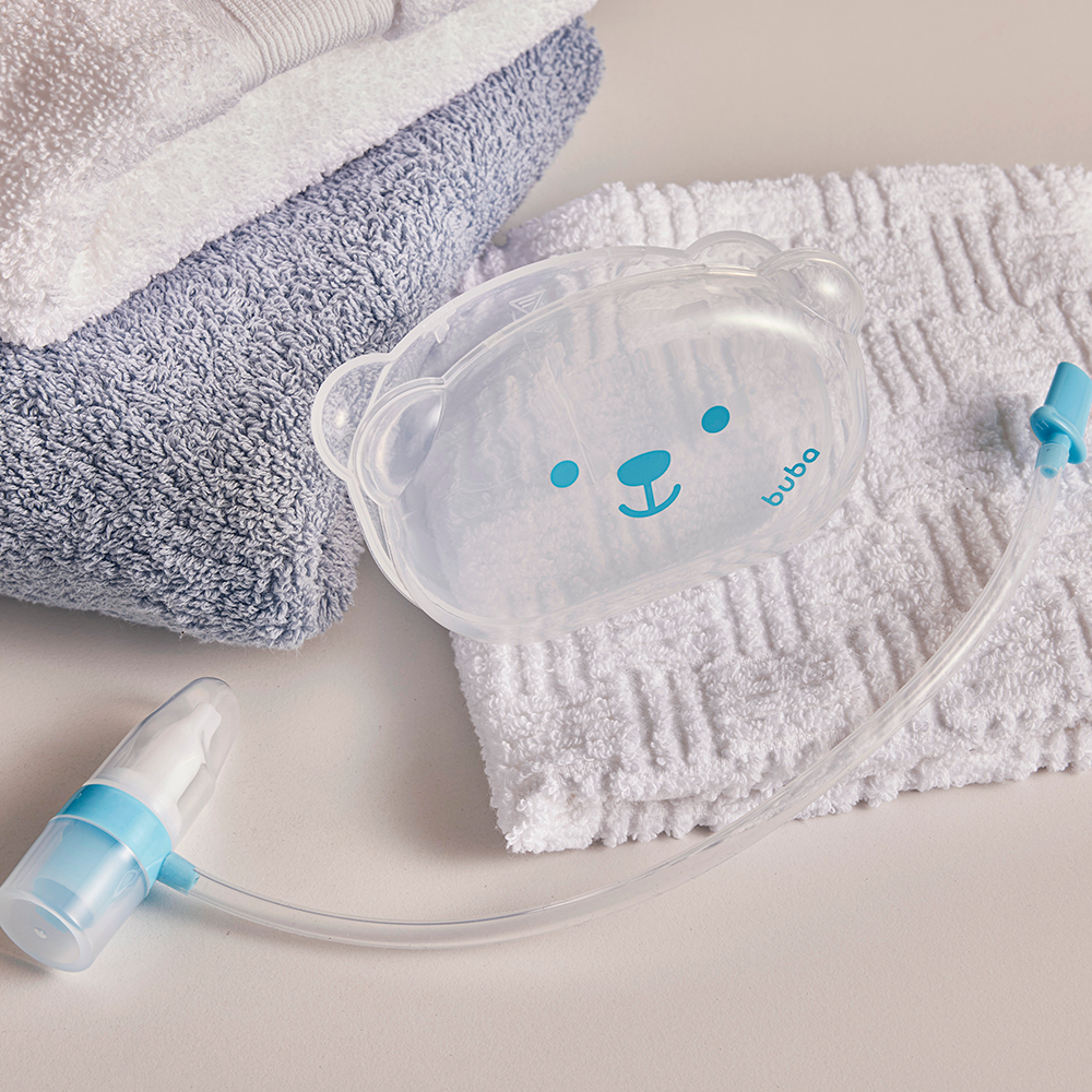 BUBA ASPIRADOR NASAL DE SUCCION MANUAL CON ESTUCHE TEDDY BEAR
