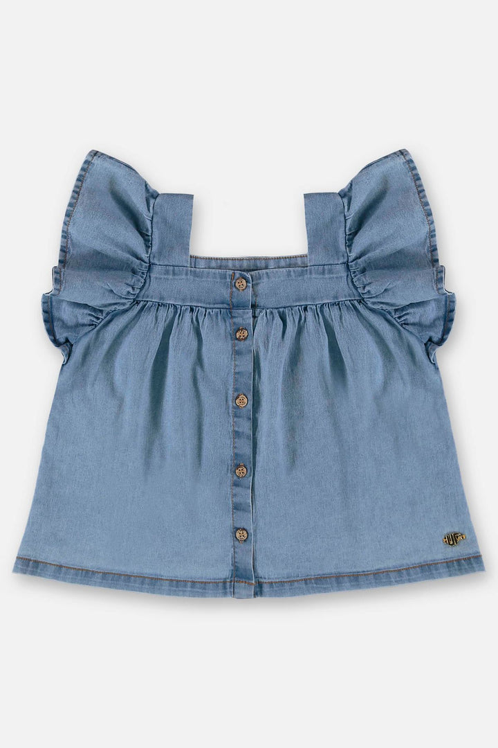 UP BABY NIÑA BLUSA DENIM BLUE