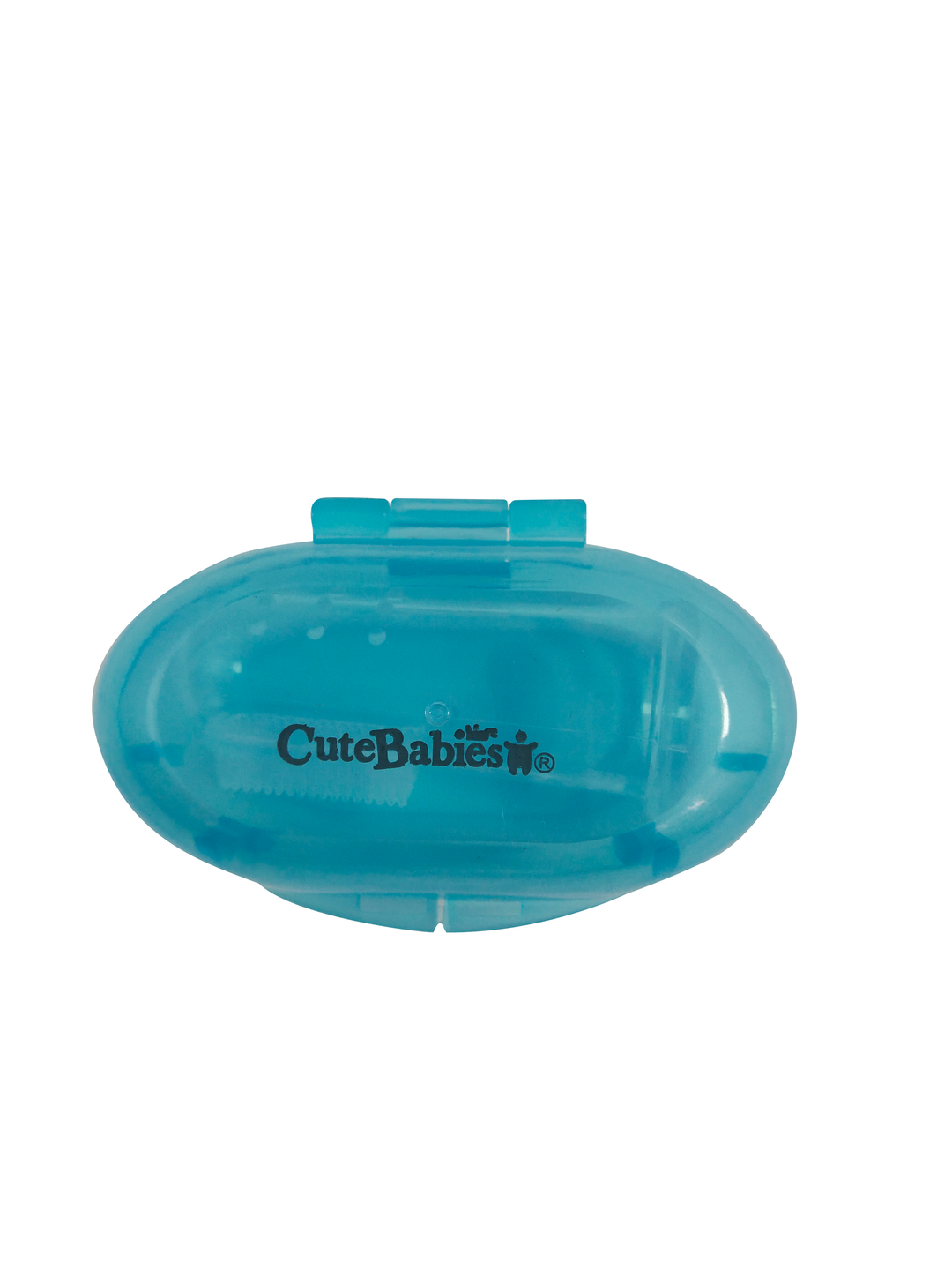CUTEBABIES CEPILLO DE DIENTES Y MASAJEADOR DE ENCIAS TURQUESA 2 EN 1
