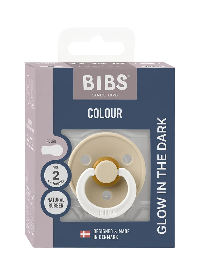 BIBS CHUPO LATEX SIZE2 VANILLA GLOW