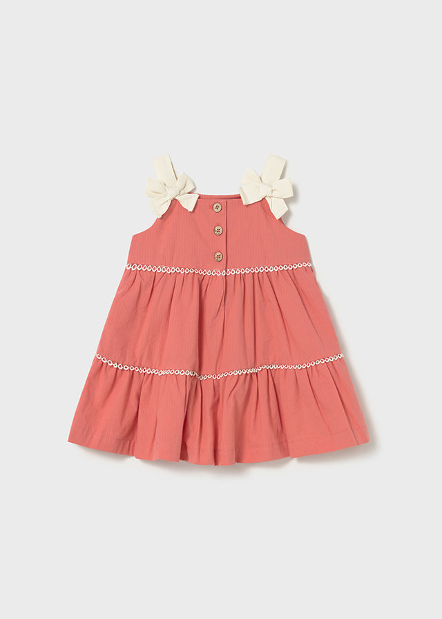 Mayoral Vestido Paneles Flamingo para Bebé Niña