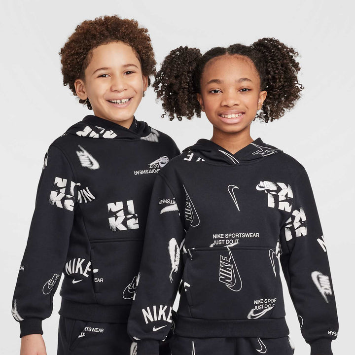NIKE NIÑO ABRIGO K NSW CLUB FT HDY BRND NRG BLACK/WHITE