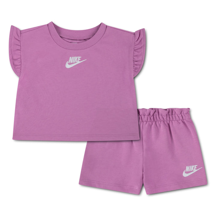 NIKE BEBE NIÑA CONJ. DE FALDA NKG FRENCH TERRY LIGHT MAGENTA