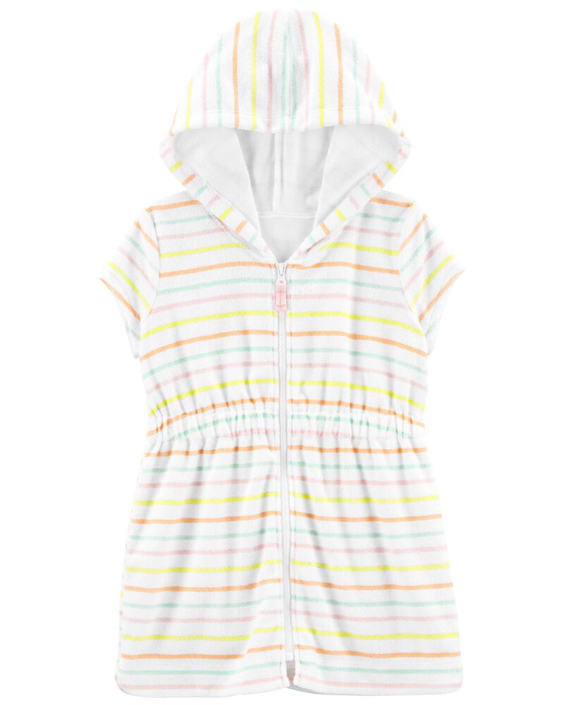 CARTERS BEBE NIÑA BATA TOALLA STRIPE