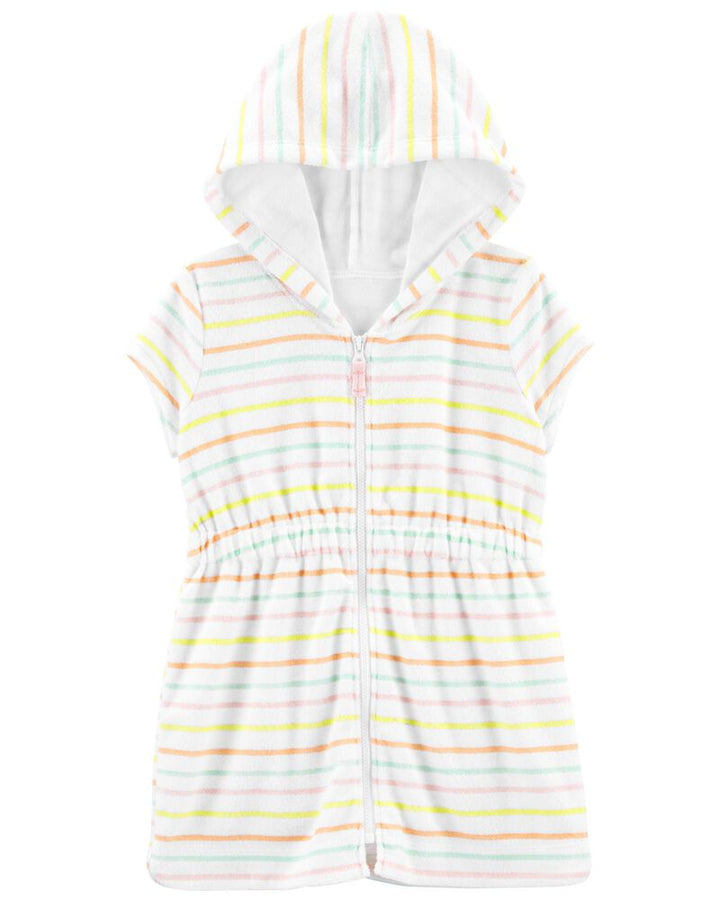 CARTERS BEBE NIÑA BATA TOALLA STRIPE