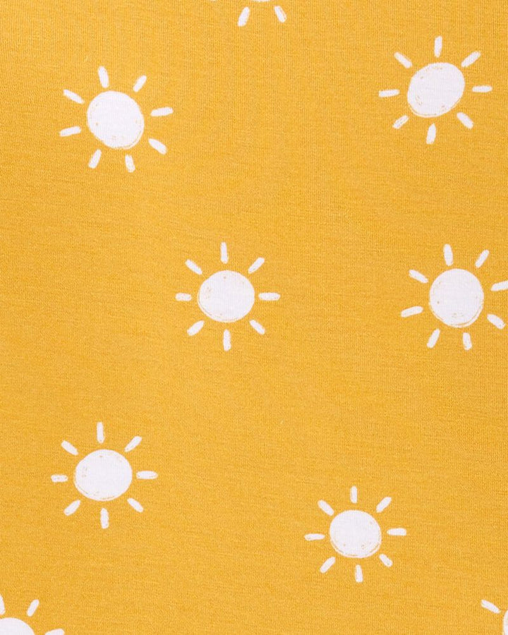 CARTERS BEBE NIÑA PIJAMA YELLOW SUN 2PK