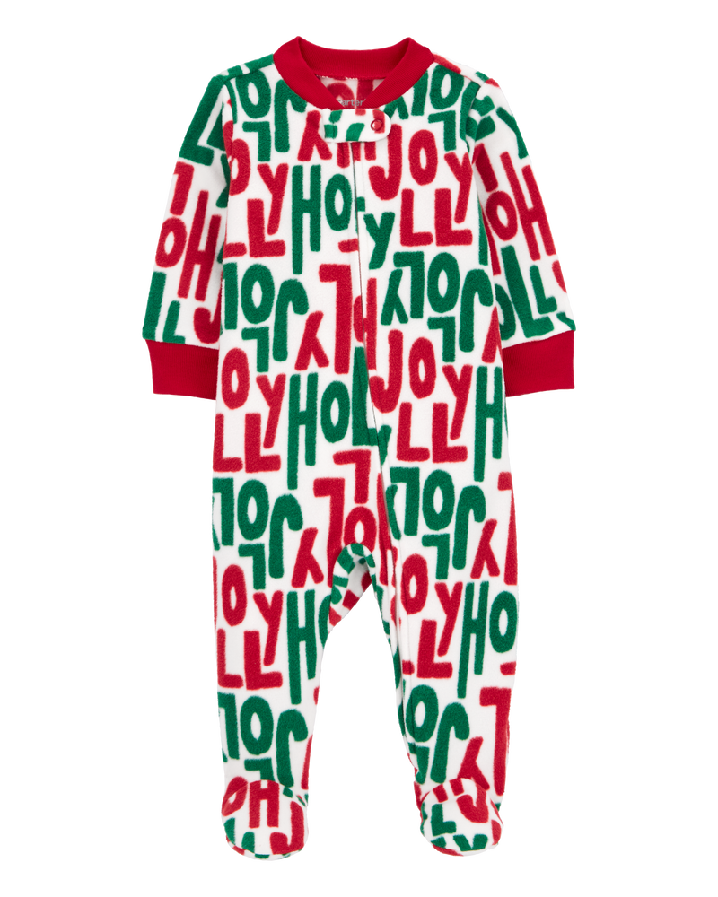 CARTERS BEBE NIÑO PIJAMA MICROFLEECE NAVIDAD