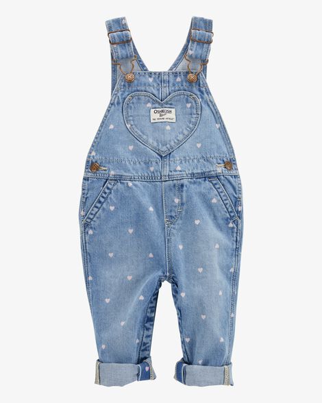 OSHKOSH BEBE NIÑO OVEROL HEART SKY BLUE OZONE