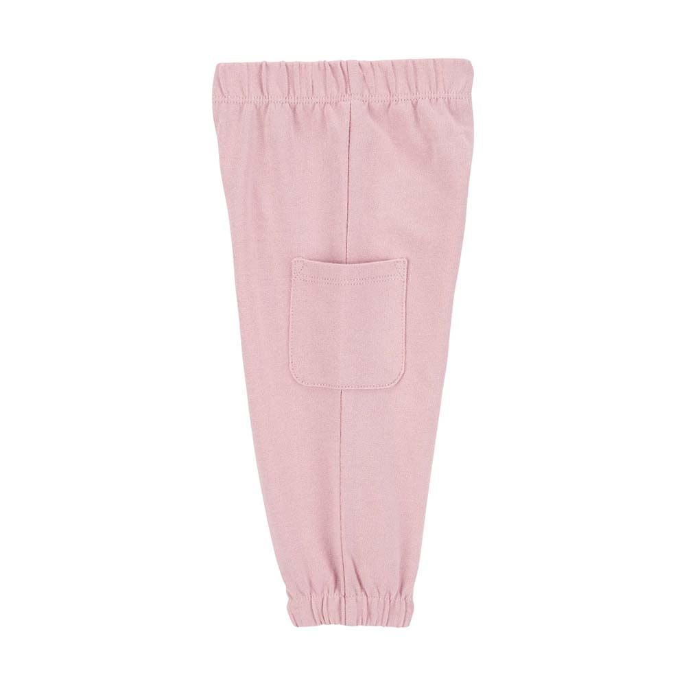 CARTERS BEBE NIÑA CONJ. DE PANTALON STRIPE PENGUIN PINK