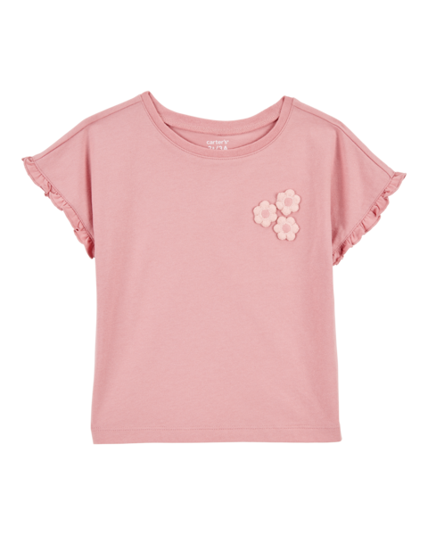 Carters Tshirt Pink Floral para Bebé Niña